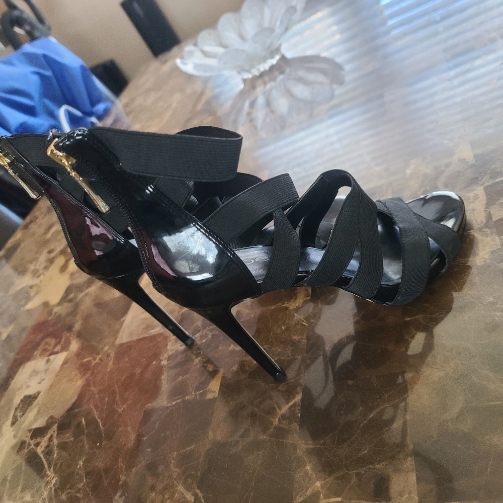 Bebe Strappy Stilletto Heels